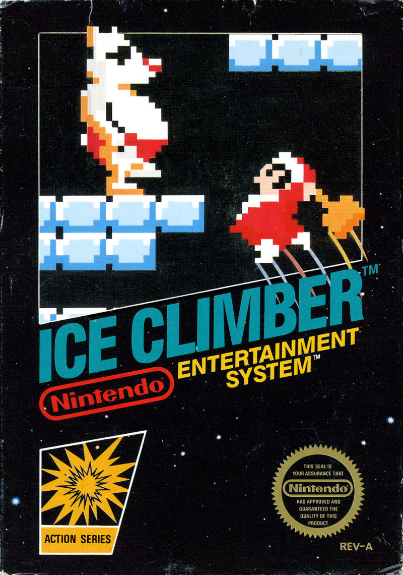Ice Climber Famicom Mini Series box art for GameBoy Advance